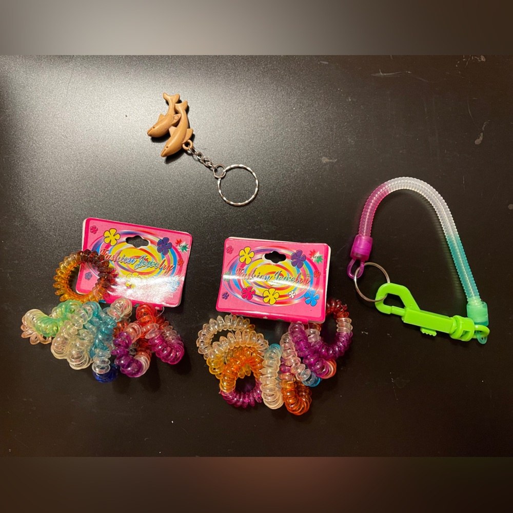 Vibrant Hair Coil Set with Keychain
